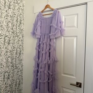 JessaKae Lavender Smocked Tulle Top